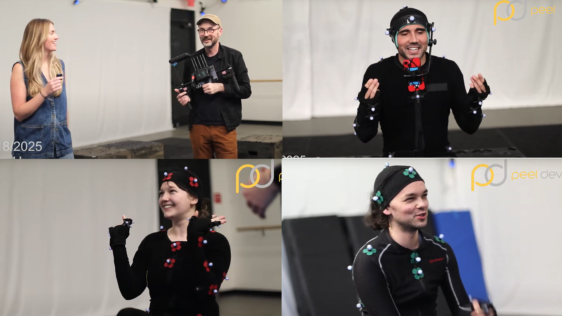 motion capture performers doing an improvised scene